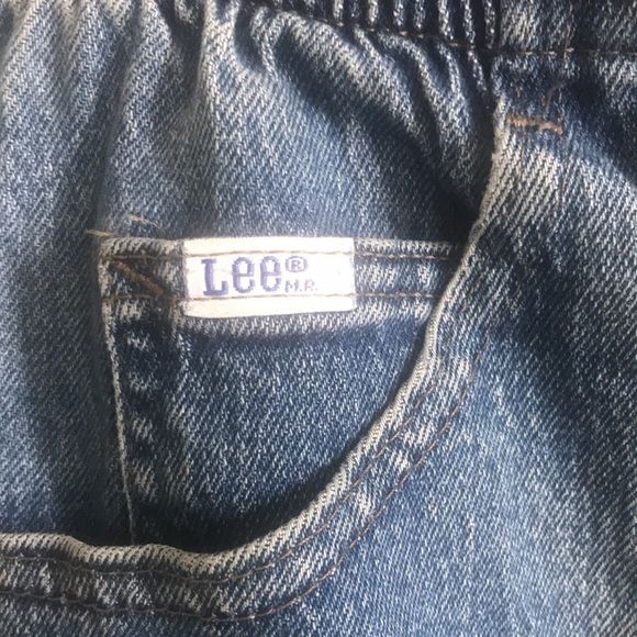 Vintage lee 90’s high rise elastic waist tapered mom jeans. Retro comfy size 8P - Picture 2 of 13